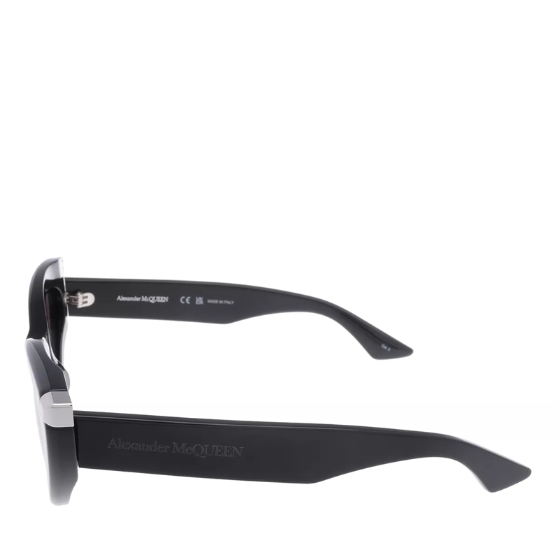 Alexander McQueen Lunettes de soleil AM0442S-001 Black-Black-Grey(Image 4)