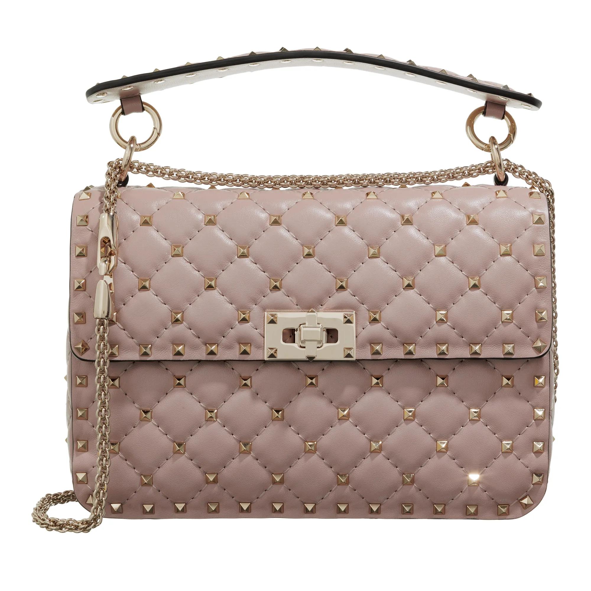 Valentino Garavani Crossbody Bags - Medium Shoulder Bag Rockstud - Gr. unisize - in Taupe - für Damen