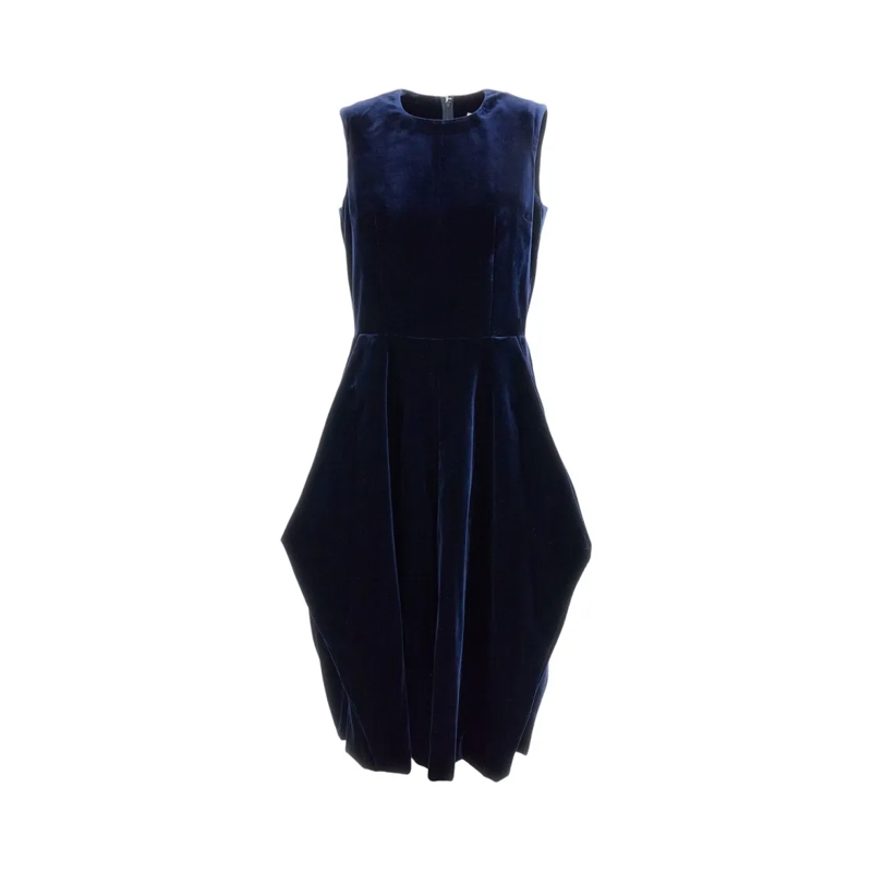 Comme des Garcons Minikleid Asymmetrical Balloon-Leg Jumpsuit In Iridescent De Blue