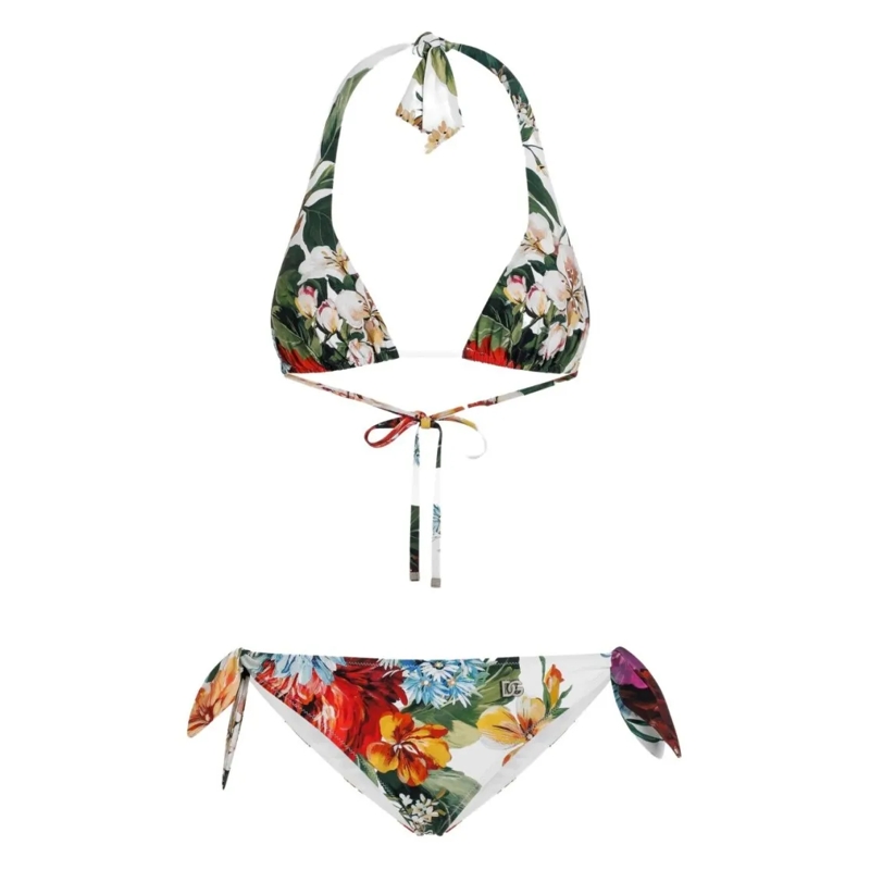 Dolce&Gabbana  Multicolour Floral Two-Piece Dolce & Gabbana Swims Multicolor