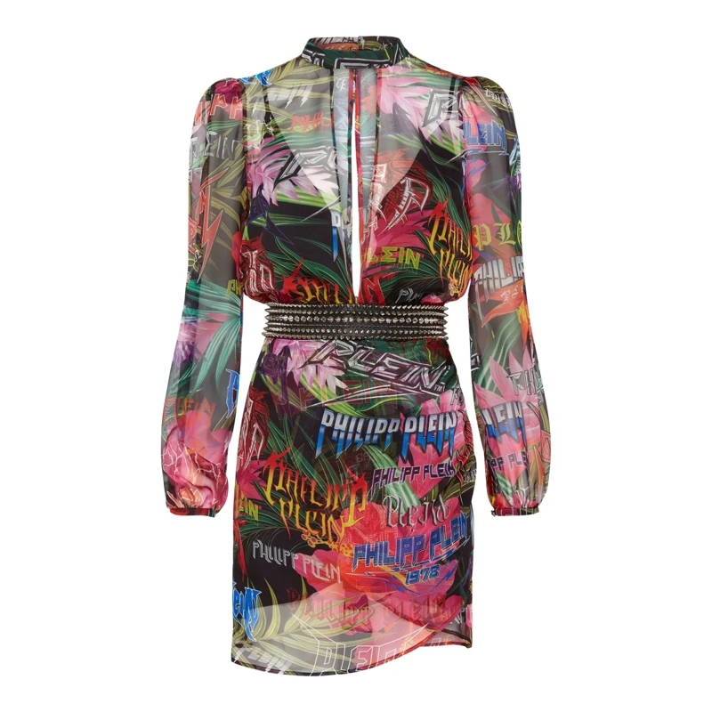 Philipp Plein Minikleid Minikleid bunt
