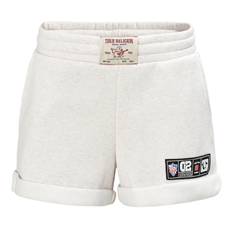 True Religion Shorts - Elastischer Bund- Weiche Haptik- Umgeschlagend hellbeige