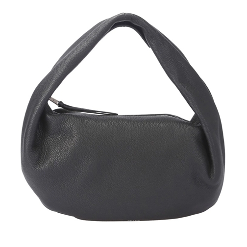 Khaite Tote Medium Textured Leather Hobo Tote Black