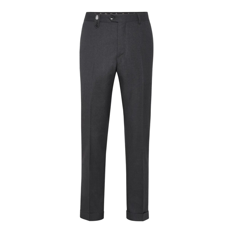 BILLIONAIRE Hose Lange Hose Chinos Fit schwarz