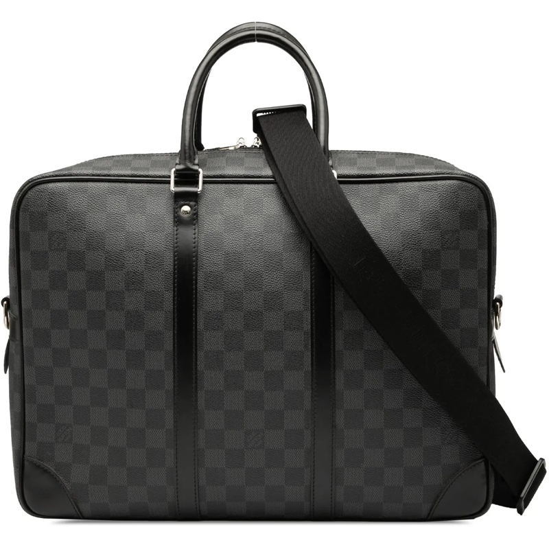 Louis Vuitton Fourre-tout Damier Graphite Porte Documents Voyage PM schwarz