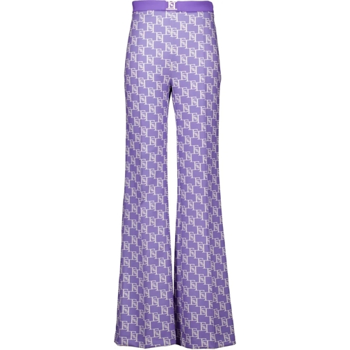 Elisabetta Franchi Hosen Elisabetta Franchi Palazzo Pantalons Paars Pas1541 lila