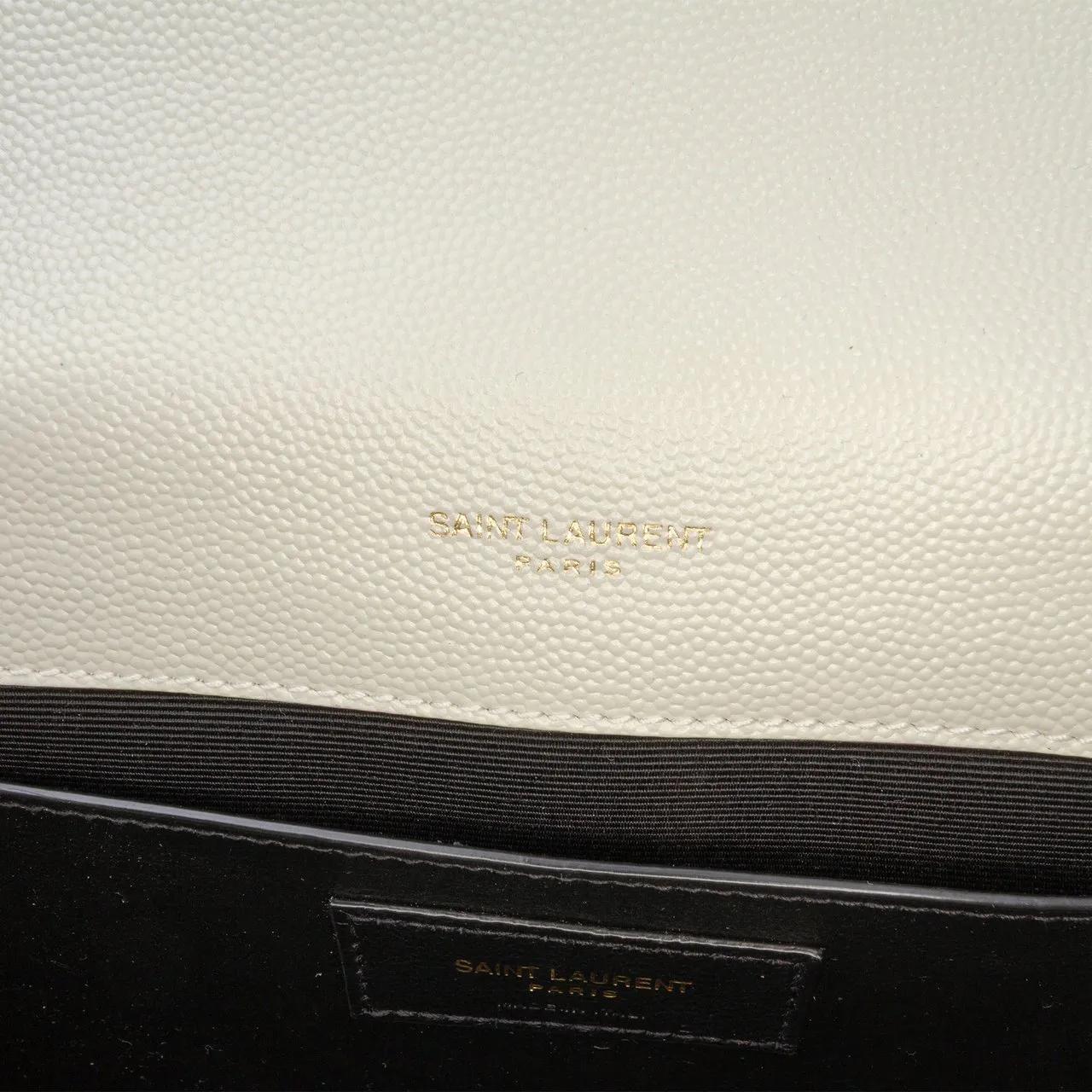 Thumbnail - Saint Laurent Hobo Bags - Medium Grain De Poudre Triquilt Monogram Envelope - Gr. unisize - in Weiß - für Damen