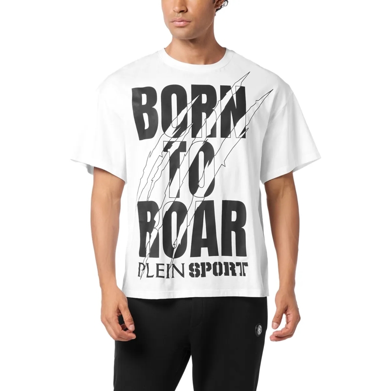 Plein Sport T-Shirt T-Shirt Rundhalsausschnitt Ss Scratch weiss(Image 3)