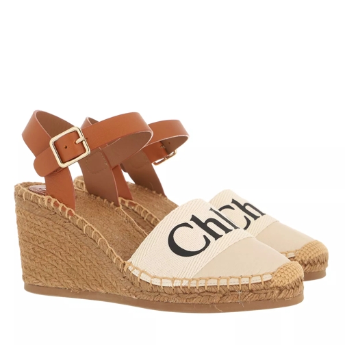 Chloé Woody Wedged Espadrilles White Espadrille