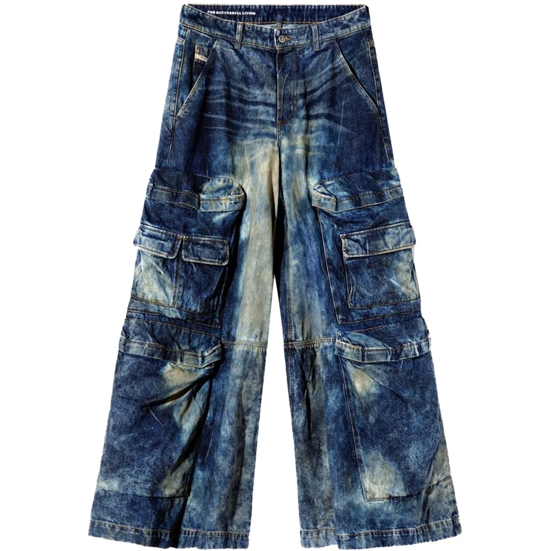 Diesel Jeans mit geradem Bein Trousers Denim blau