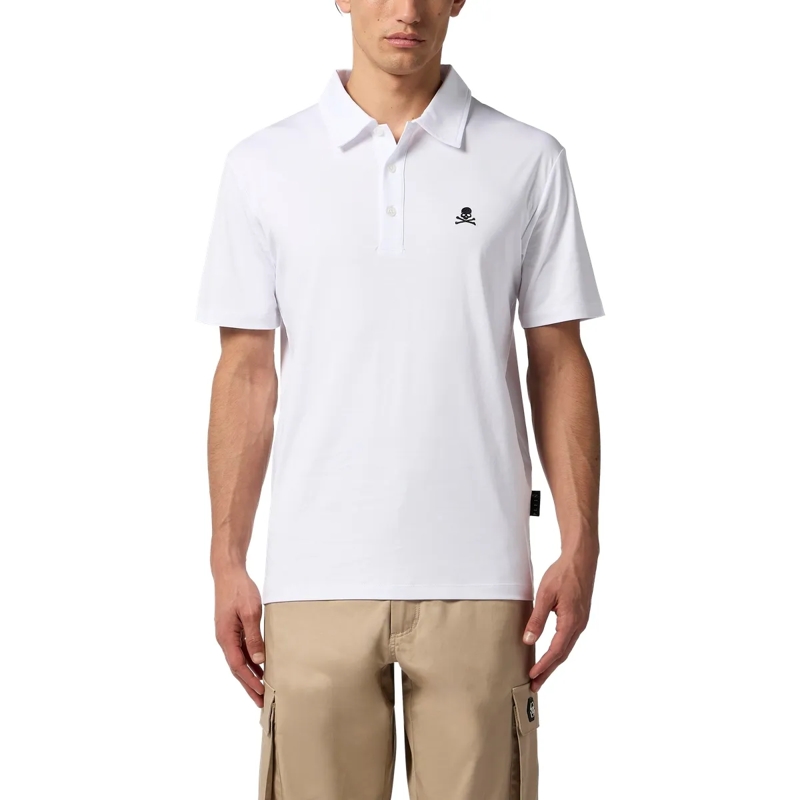 Philipp Plein Top Poloshirt Ss Skull weiss(Image 3)