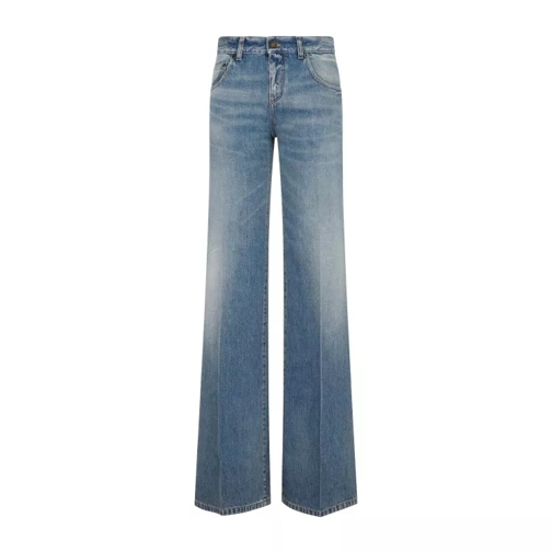 Saint Laurent Blue Cotton Nicole Jeans Blue 