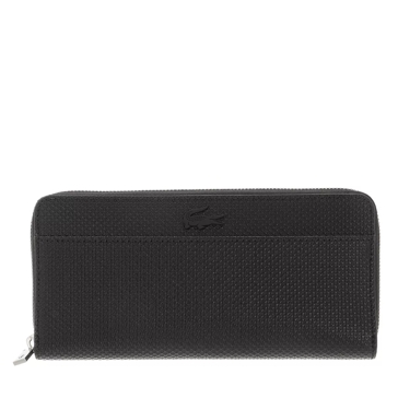 Lacoste Chantaco Classics Noir Zip Around Wallet