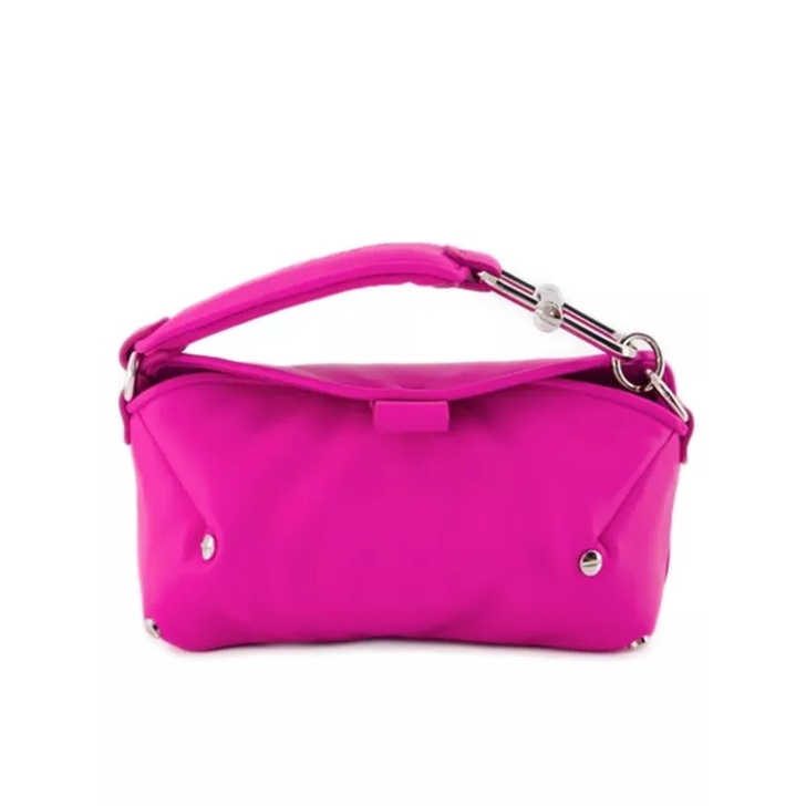 ショルダーバッグ・ポシェット San Diego S Crossbody - Off White - Fuchsia - Leather Off-White San Diego S Crossbody - Fuchsia - Leather Pink