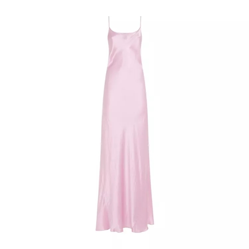 Victoria Beckham  Floorlenght Cami Pink Viscose Dress Pink