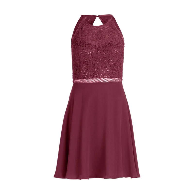 Vera Mont  Cocktailkleid mit Pailletten Rot