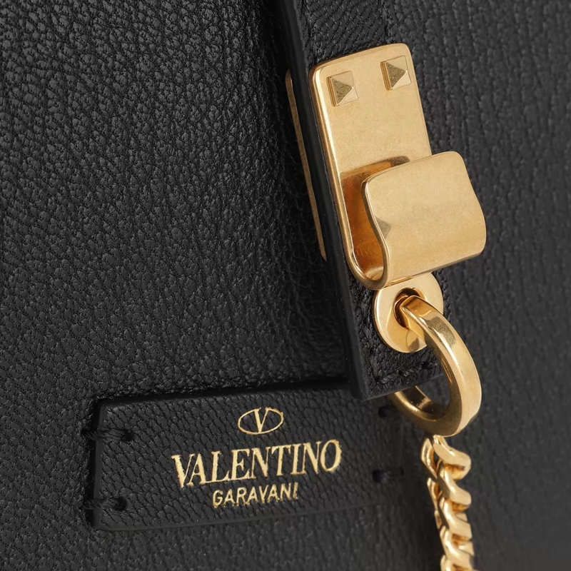 Valentino Garavani Crossbody Bag Mini Shoulder Bag Leather Black(Image 5)