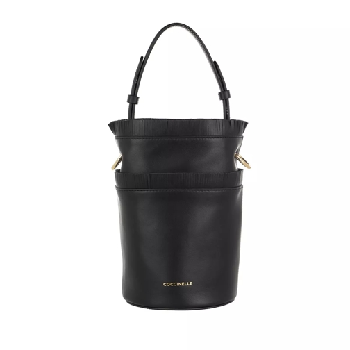 Coccinelle Handbag Smooth Calf Leather Noir Bucket bag