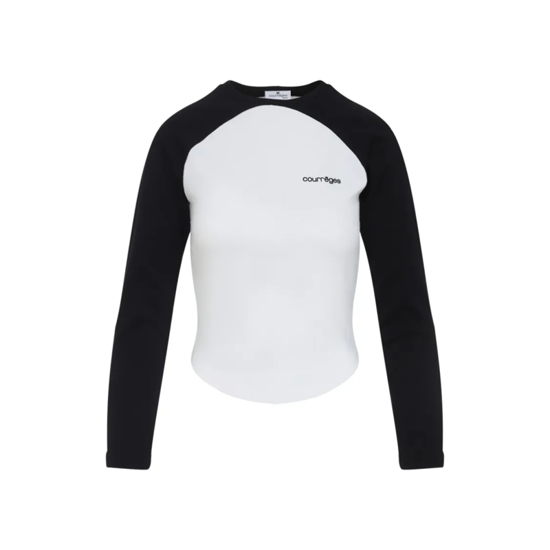 Courrèges T-Shirt Classic White Casual T-Shirt White