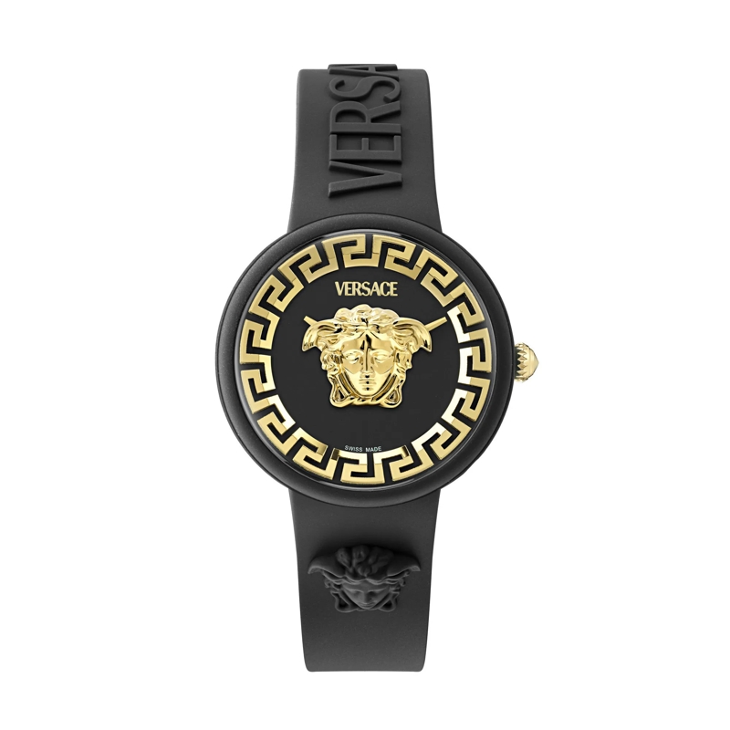 Versace Quarzuhr Quarzuhr Mit 2 Zeigern Iconic.medusa Pop (Wc-8J) schwarz