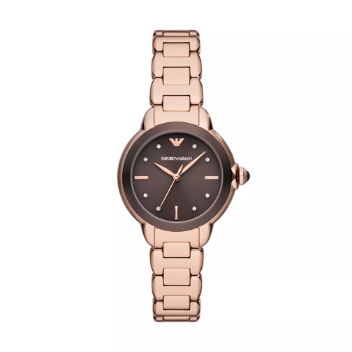 Emporio Armani Three-Hand Stainless Steel Watch Gold-Tone Quartz Watch