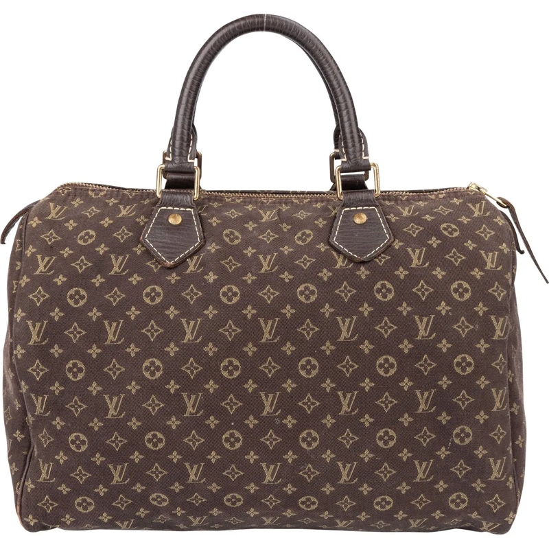 Louis Vuitton Schultertasche Louis Vuitton Mini Lin Monogram Speedy 30 Handbag braun