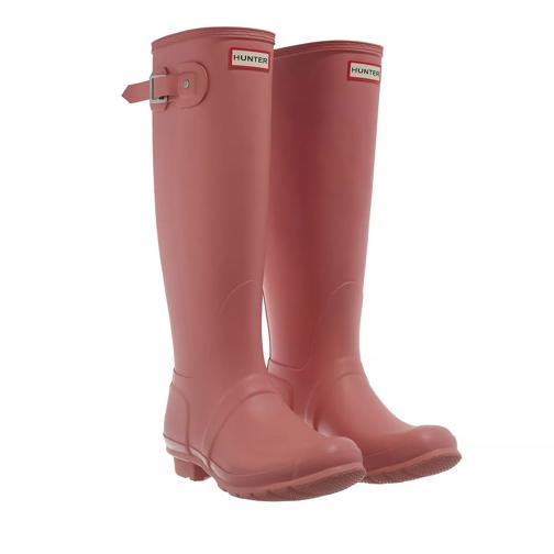 Hunter Womens Original Tall Boot Rough Pink Regenstiefel