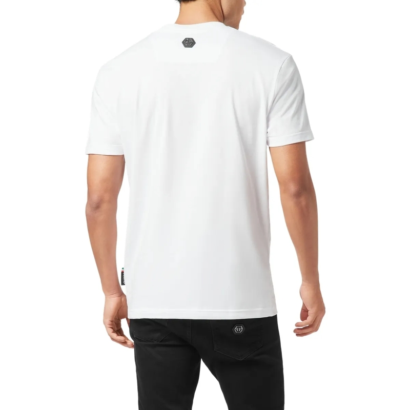 Philipp Plein T-Shirt T-Shirt Rundhalsausschnitt Ss Bulldog weiss(Image 2)