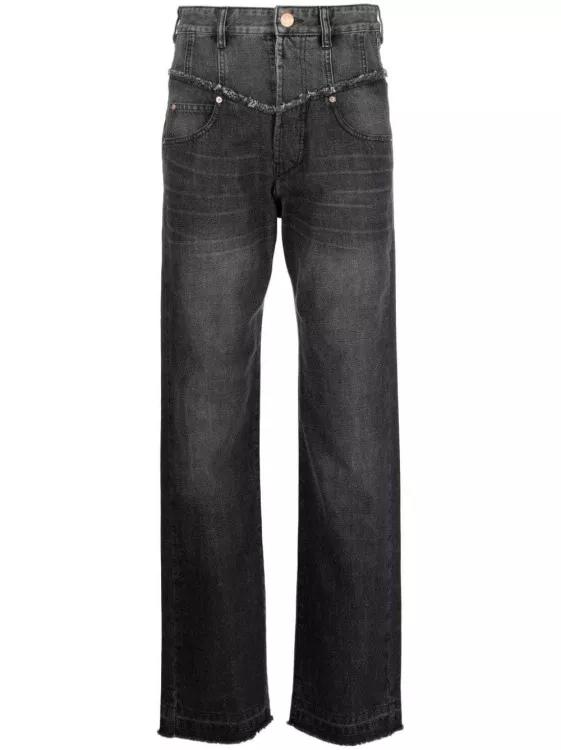 Isabel Marant - Noemie Straight-Leg Denim Jeans - Größe 34 - black