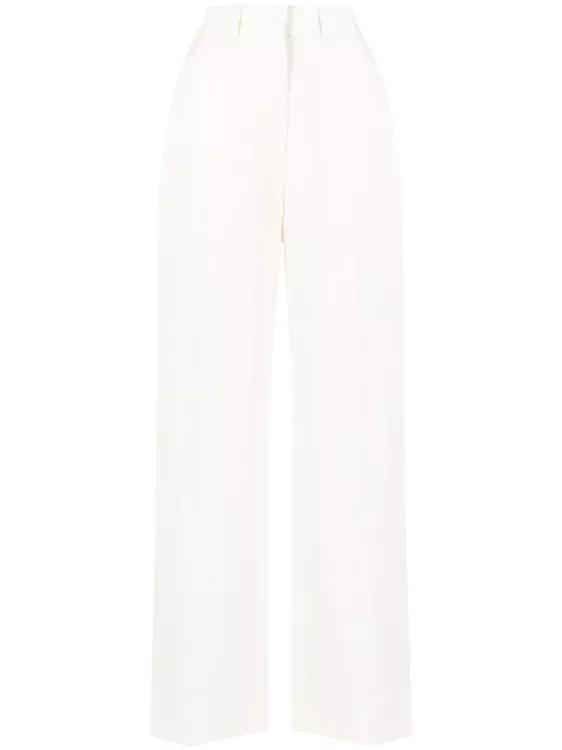 Casablanca - High-Waisted Tailored Trousers - Größe 36 - white