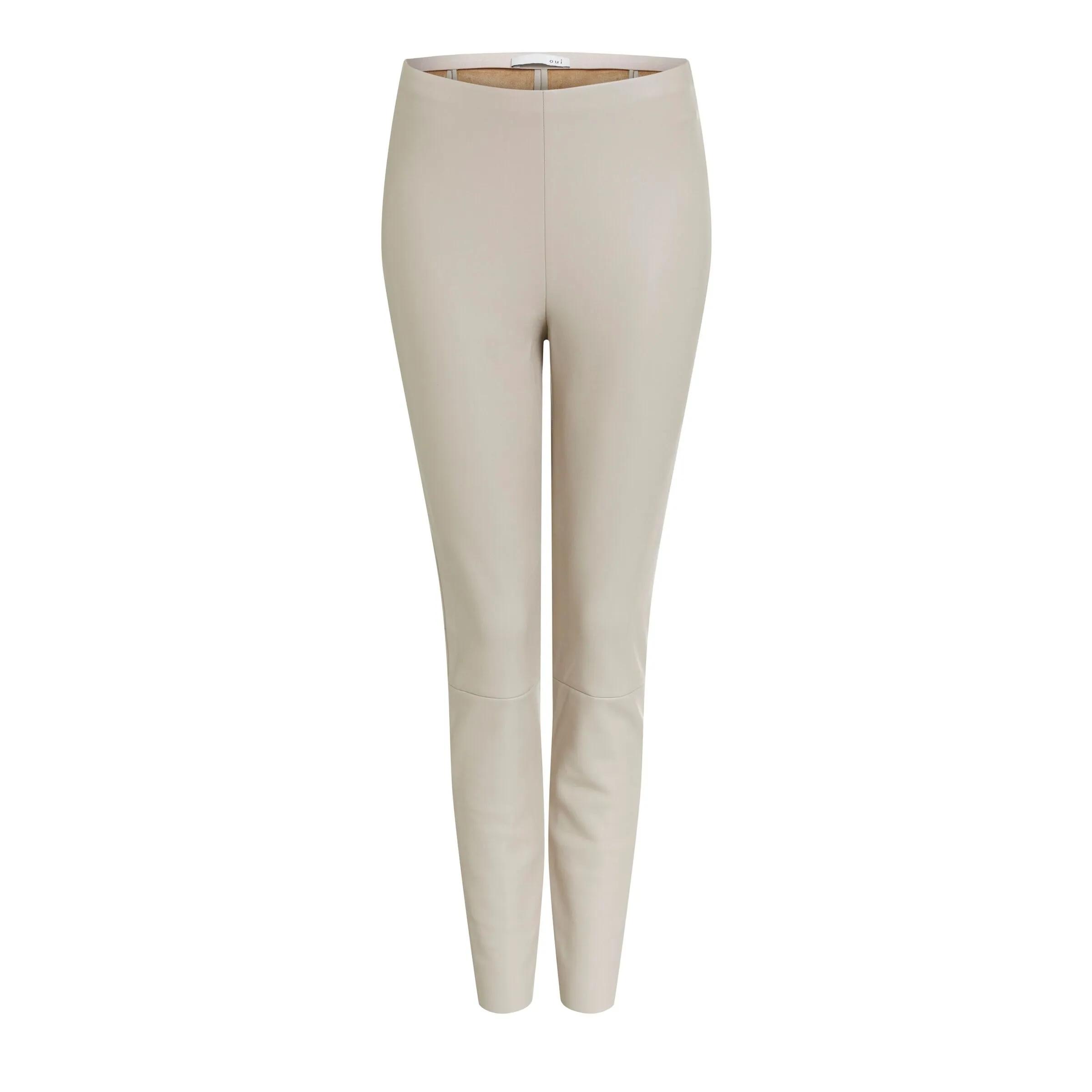Thumbnail - Oui - Leggings CHASEY - Größe 38 DAMEN - beige