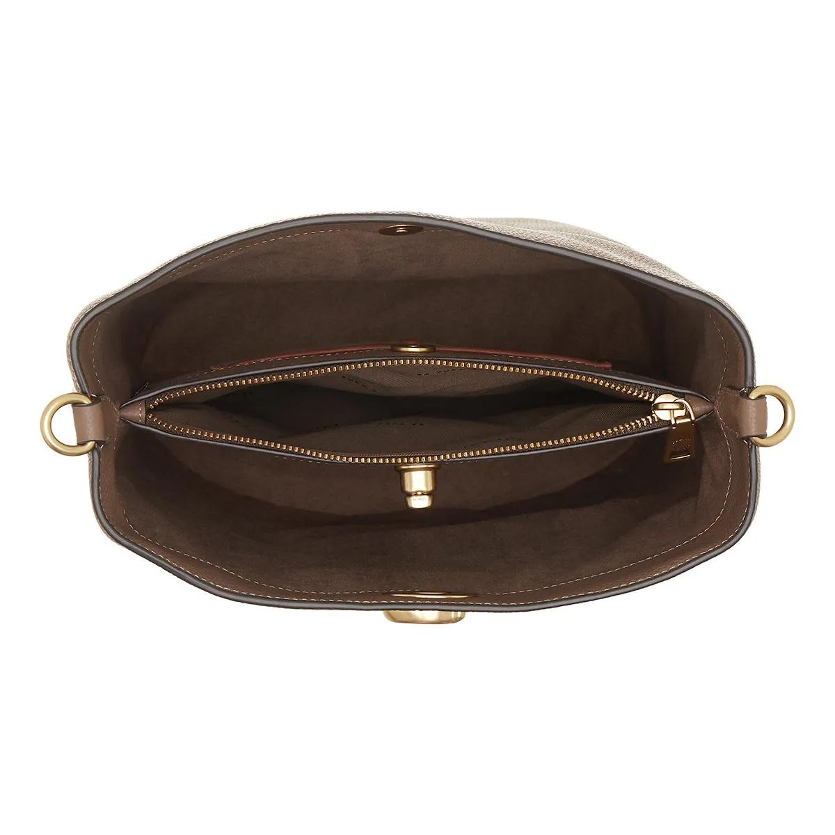 Coach Shoppers Polished Pebble Soft Willow B in bruin