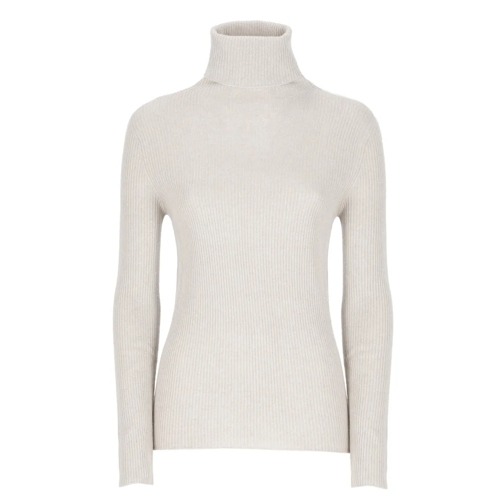 Fabiana Filippi Rollkragenpullover Viscose And Wool Sweater Neutrals