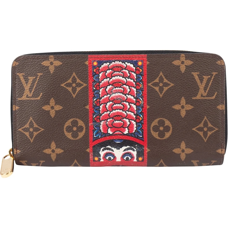 Louis Vuitton Geldbörse Louis Vuitton Limited Kabuki Canvas Monogram Zippy braun