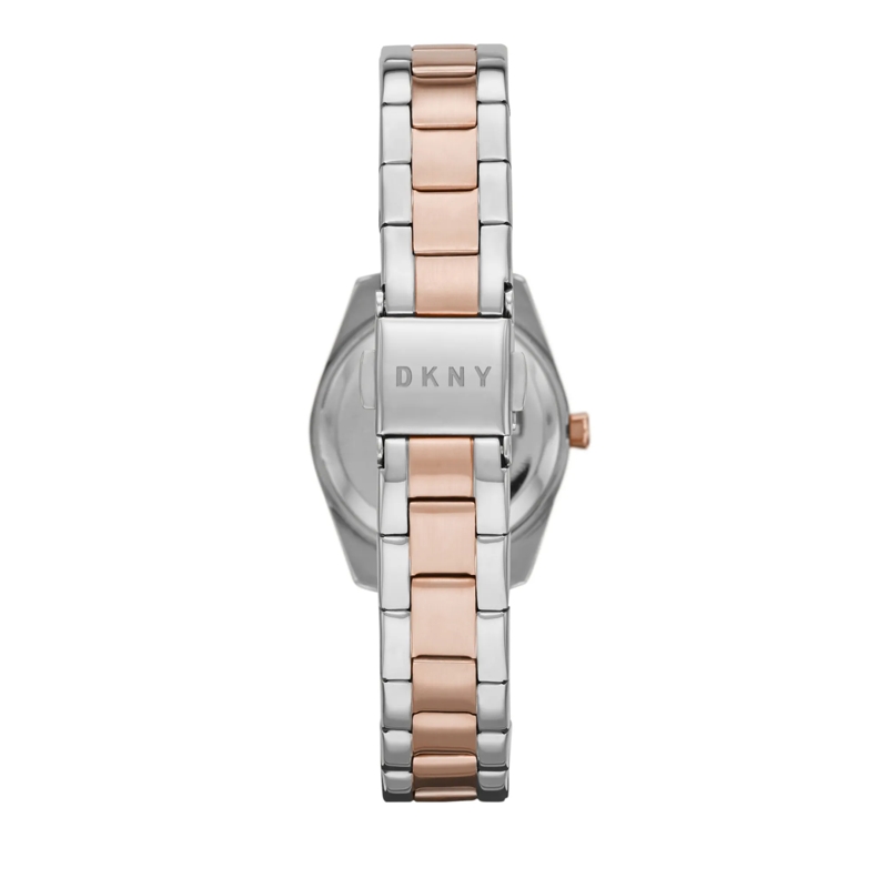 DKNY Quarzuhr Nolita Three-Hand Stainless Steel Watch Silver/Rosé(Image 3)