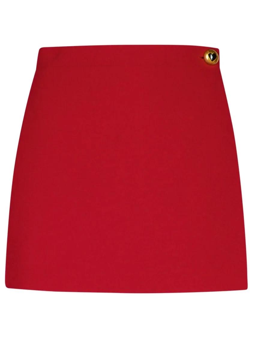 Moschino - Burgundy Polyester Blend Shorts - Größe 38 - rot