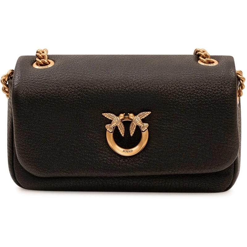 Pinko Schultertasche Click Soft Borsa con Patta schwarz