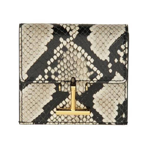 Tom Ford Geldbörse Calfskin Leather Card Holder With Design Multicolor