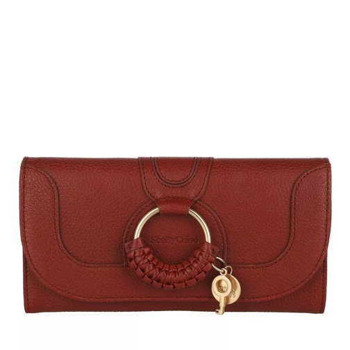 See By Chloé Hana Wallet Large Smoked Red Portemonnaie mit Überschlag