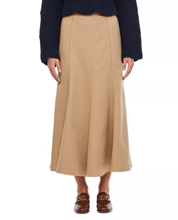 Gabriela Hearst - Silk Pleated Midi Skirt - Größe 42 - brown