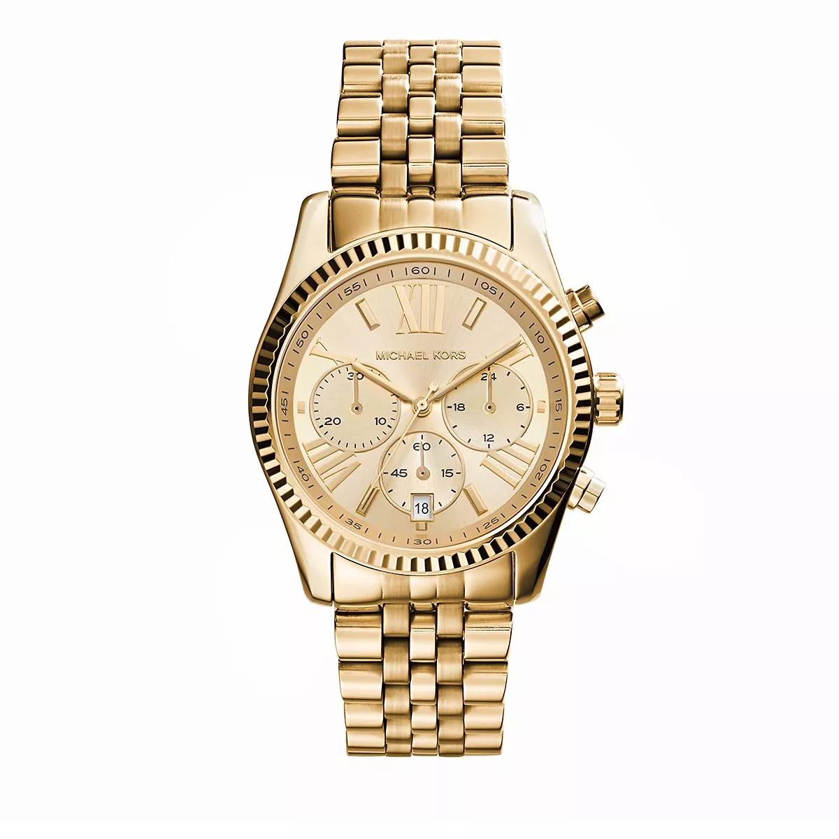 Michael Kors Uhr - Michael Kors Lexington Chronograph Stainless Steel - Gr. unisize - in Gold - für Damen