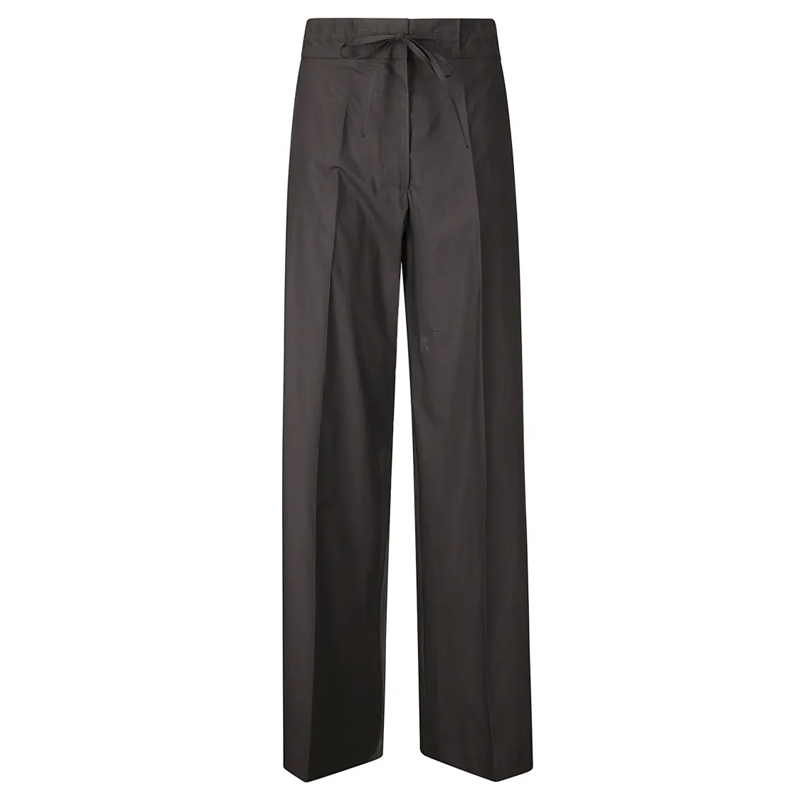 P.A.R.O.S.H.  Canyox Straight Leg Trousers Black