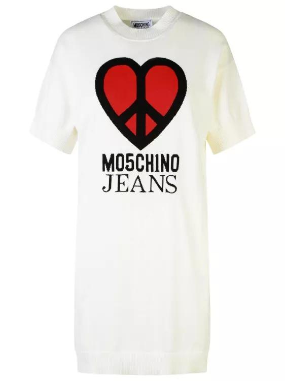 Moschino - White Cotton Dress - Größe S - white