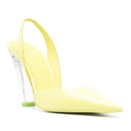 3Juin Neon Green Kristen Heeled Sandals Green Hög klack