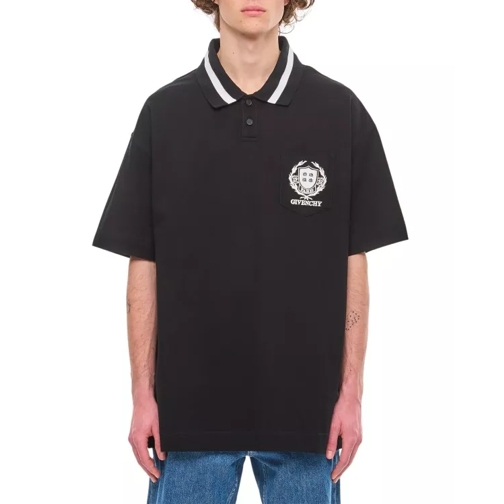 Givenchy Pocket Cotton Polo Black 