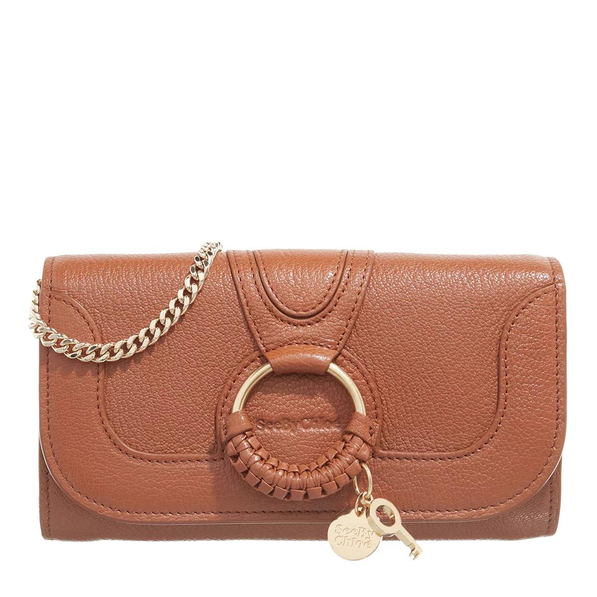 See By Chloé Portemonnaie - Hana Wallet On Chain - Gr. unisize - in Braun - für Damen