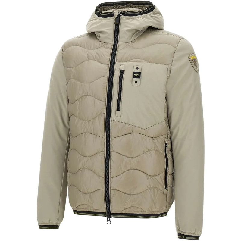 Blauer Daunenjacke Beige Down Jacket With Hood Neutrals