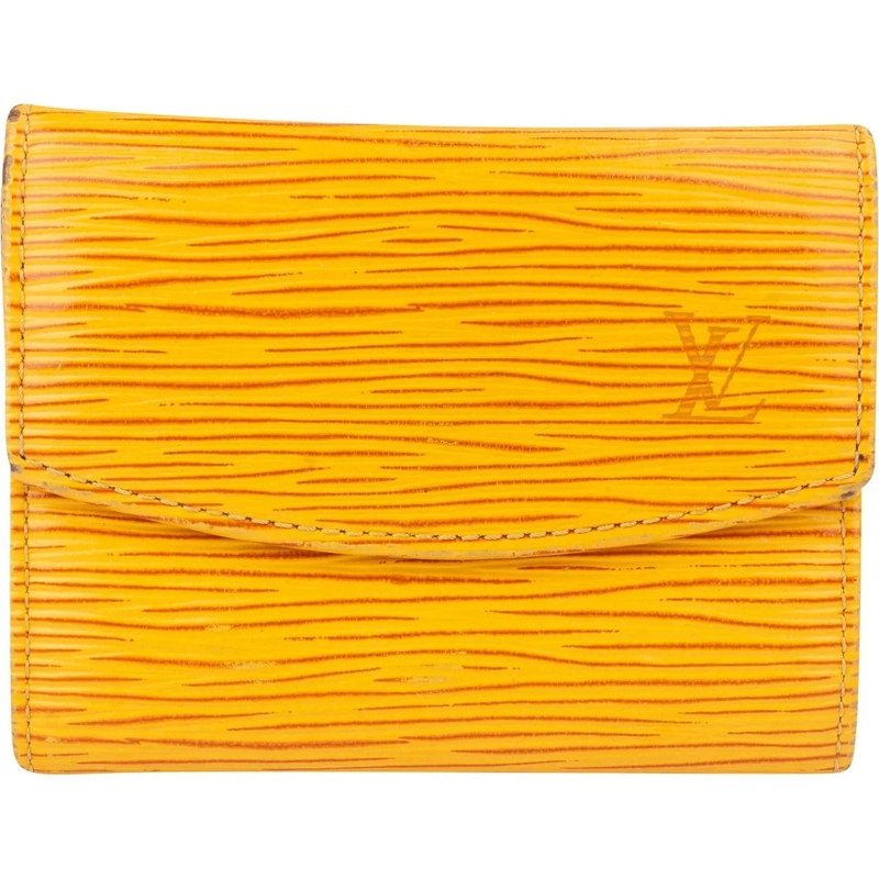 Louis Vuitton Geldbörse Louis Vuitton Yellow Epi Leather Mini Wallet gelb