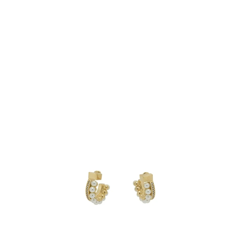 Salvatore Ferragamo Ohrstecker "Gancini" Earrings With Pearls Not Applicable