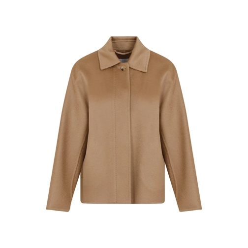 Max Mara  Camel Brown Cashmere Midas Coat Brown